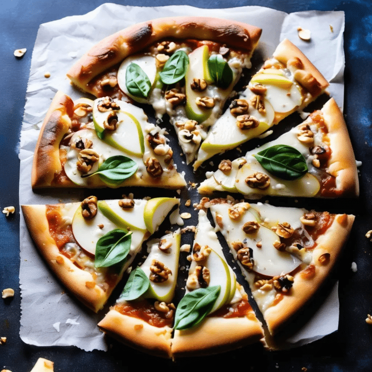 Pear And Gorgonzola Pizza