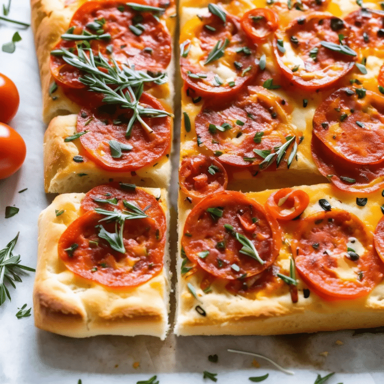 Pepperoni Focaccia Bread