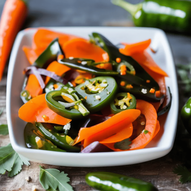 Pickled Jalapeños And Carrots
