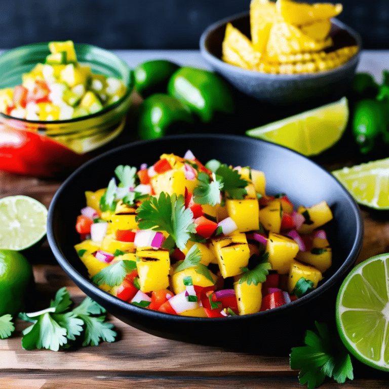 Pineapple Salsa For Tacos {Fish or Chicken}