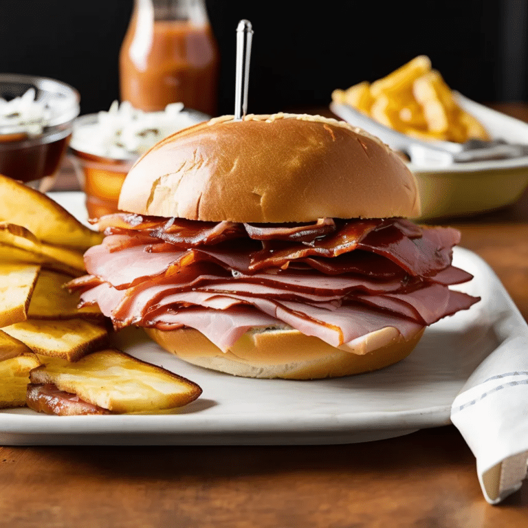 Pittsburgh Ham Barbecue Sandwich