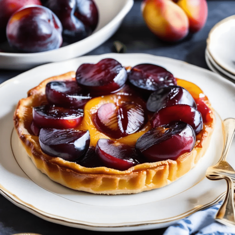 Plum Tarte Tatin