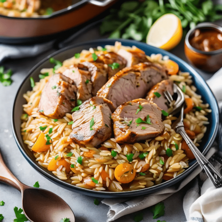 Pork And Orzo