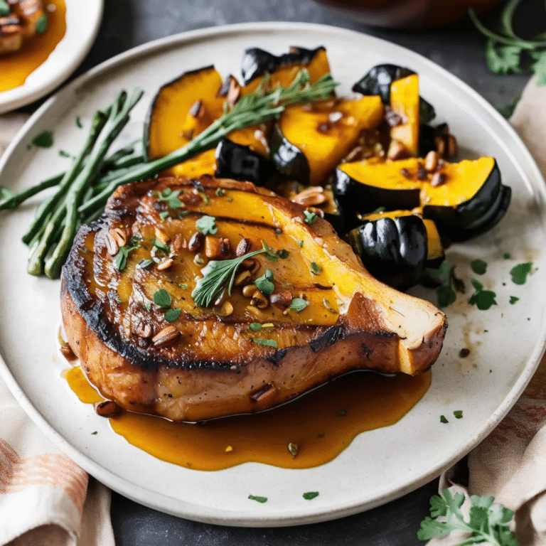 Pork Chops & Acorn Squash