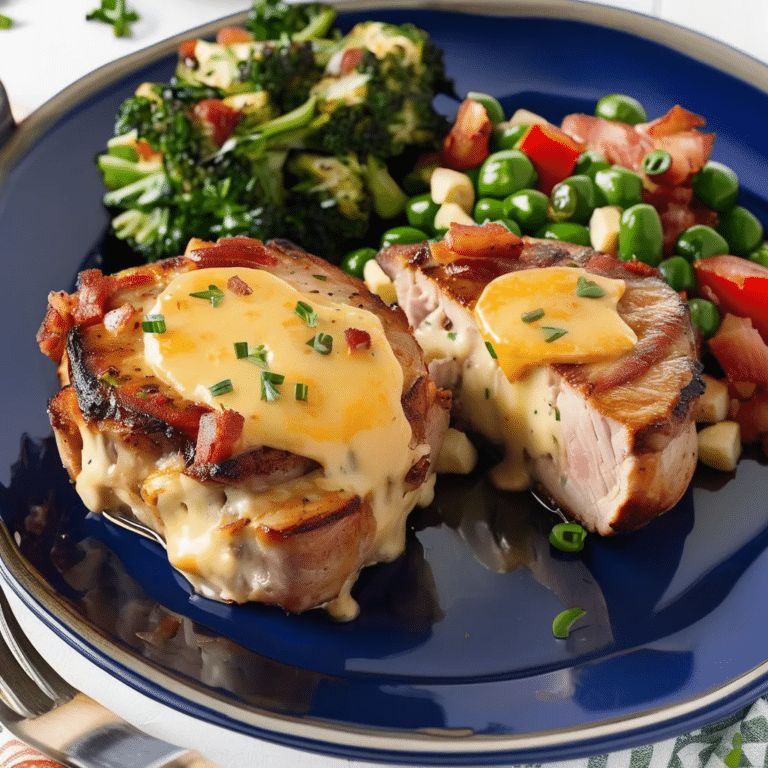 Pork Chops Stuffed With Smoked Gouda And Bacon