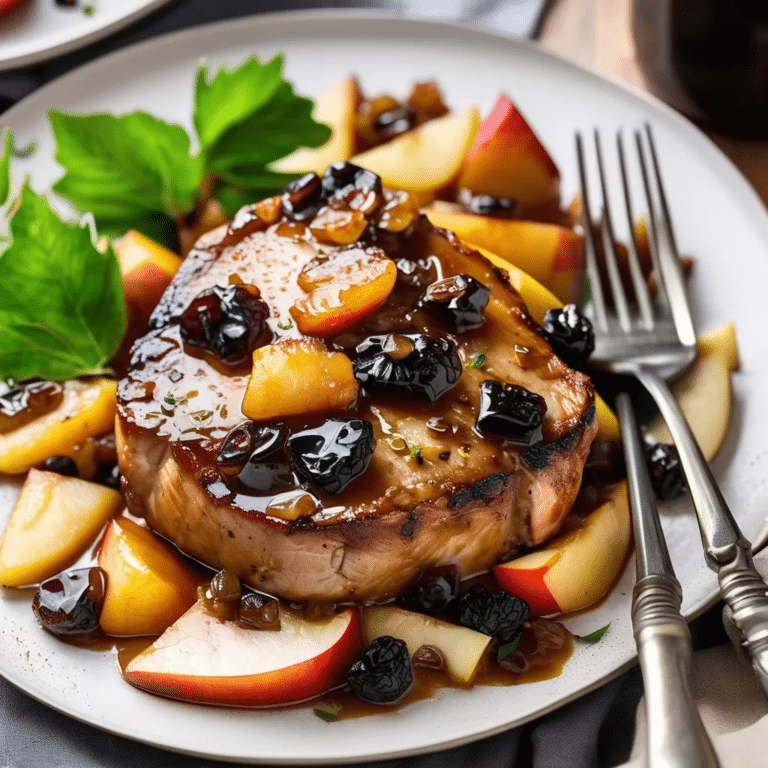 Pork Chops With Apples And Raisins