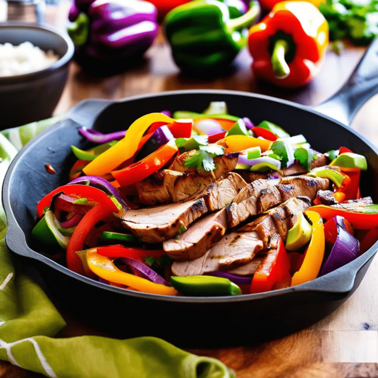 Pork Tenderloin Fajitas