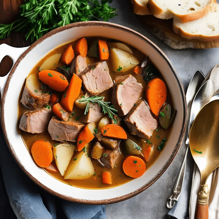 Pork Tenderloin Stew