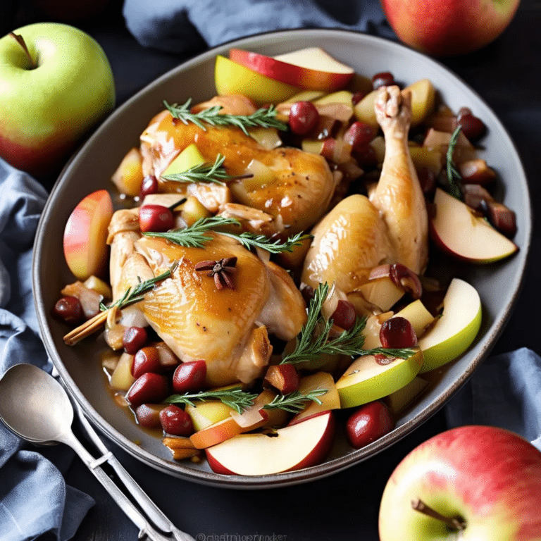 Pressure-Cooker Autumn Apple Chicken