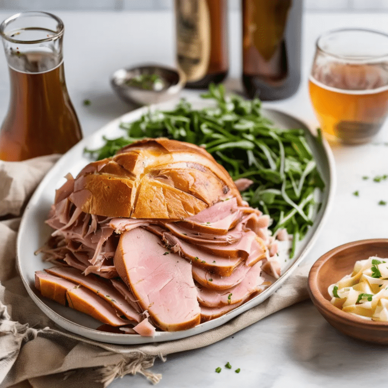 Pressure Cooker Beer-Braised Pulled Ham