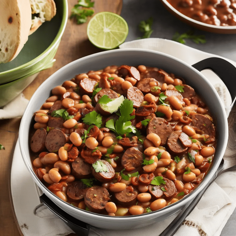 Pressure-Cooker Cajun-Style Beans And Sausage