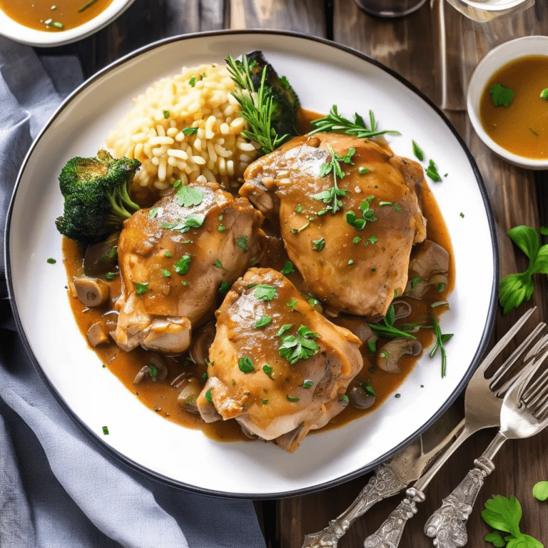 Pressure-Cooker Chicken Thighs In Wine Sauce