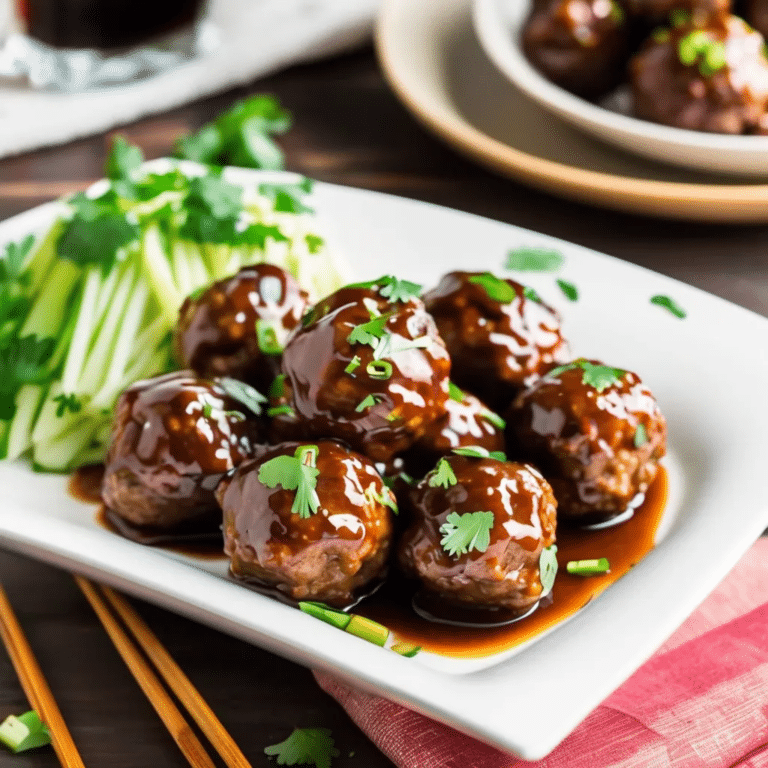 Pressure Cooker Hoisin Meatballs