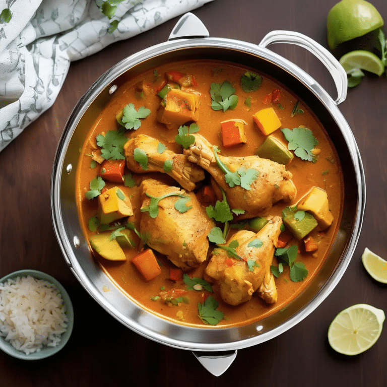 Pressure-Cooker Indian-Style Chicken And Vegetables
