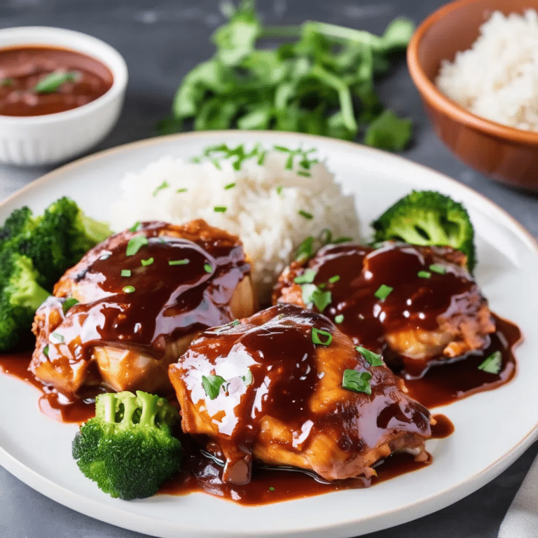 Pressure Cooker Saucy BBQ Chicken Thighs