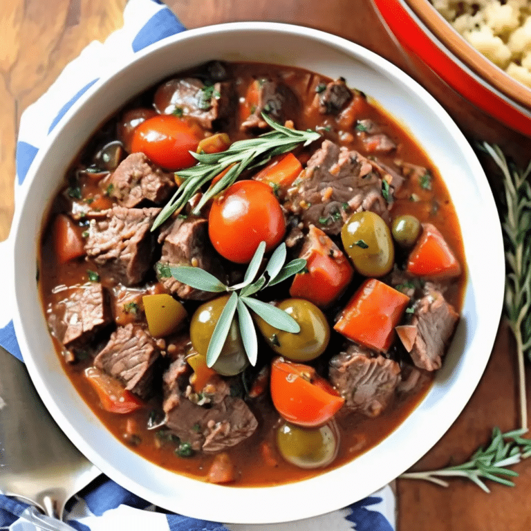Provencal Beef Stew