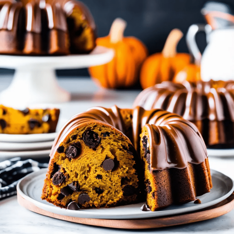Pumpkin Chocolate Chip Bundt Cake