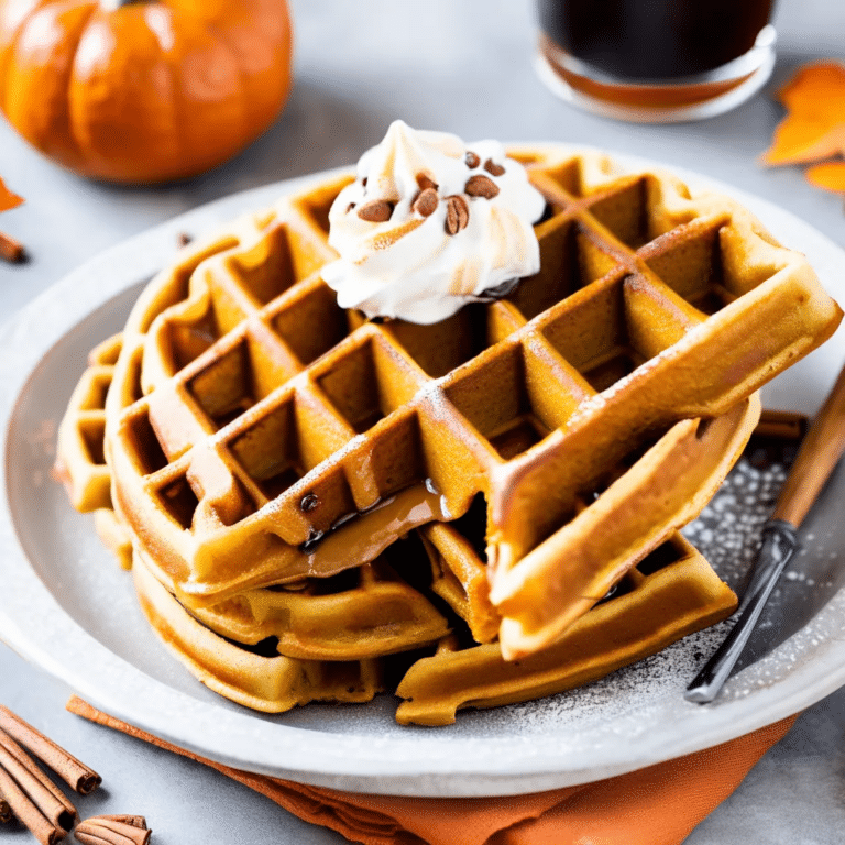 Pumpkin Spice Waffles