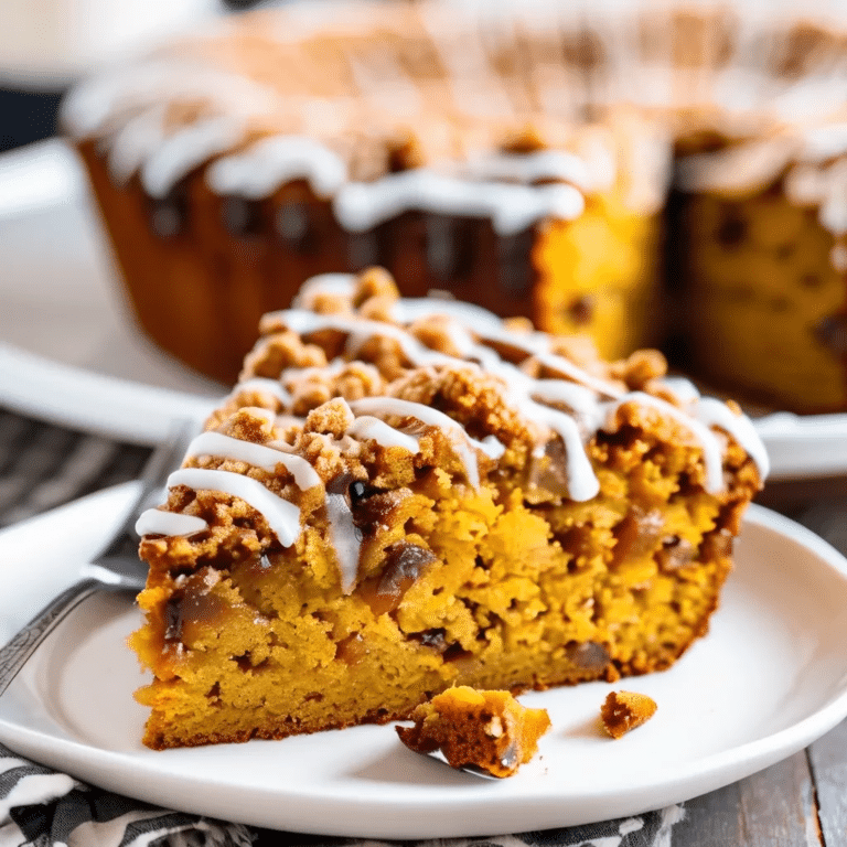 Pumpkin Streusel Coffee Cake
