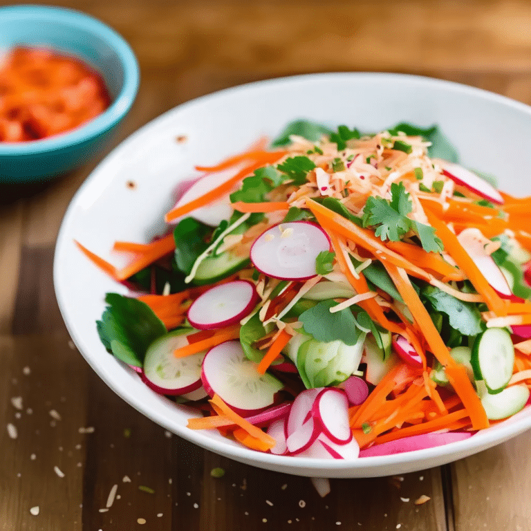 Quick And Easy Kimchi Salad