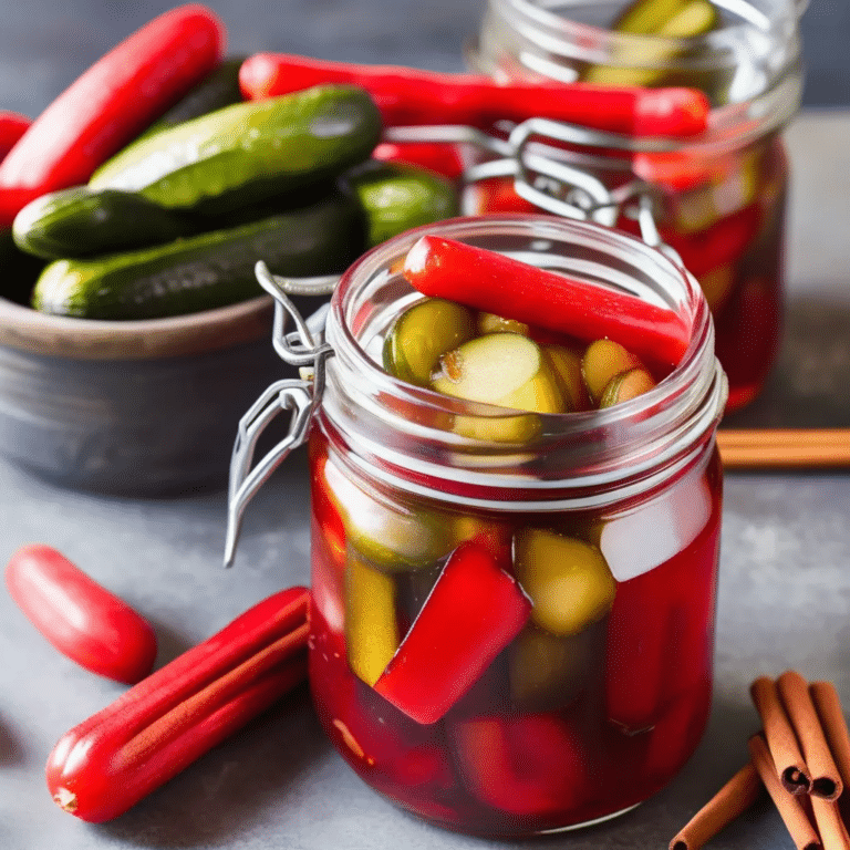 Red-Hot Cinnamon Pickles