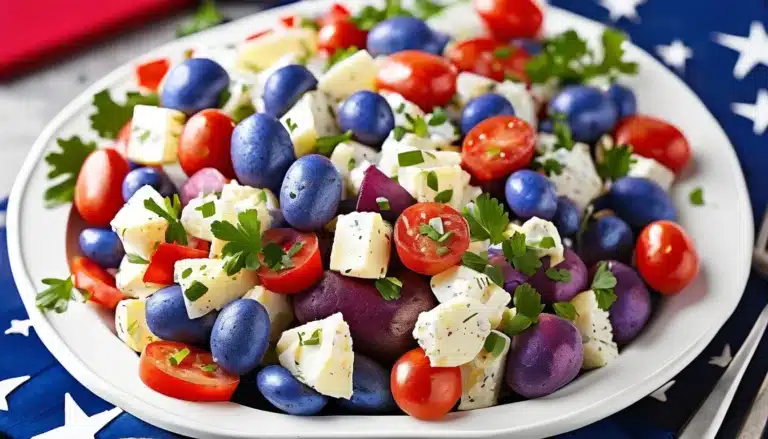 Red, White And Blue Potato Salad