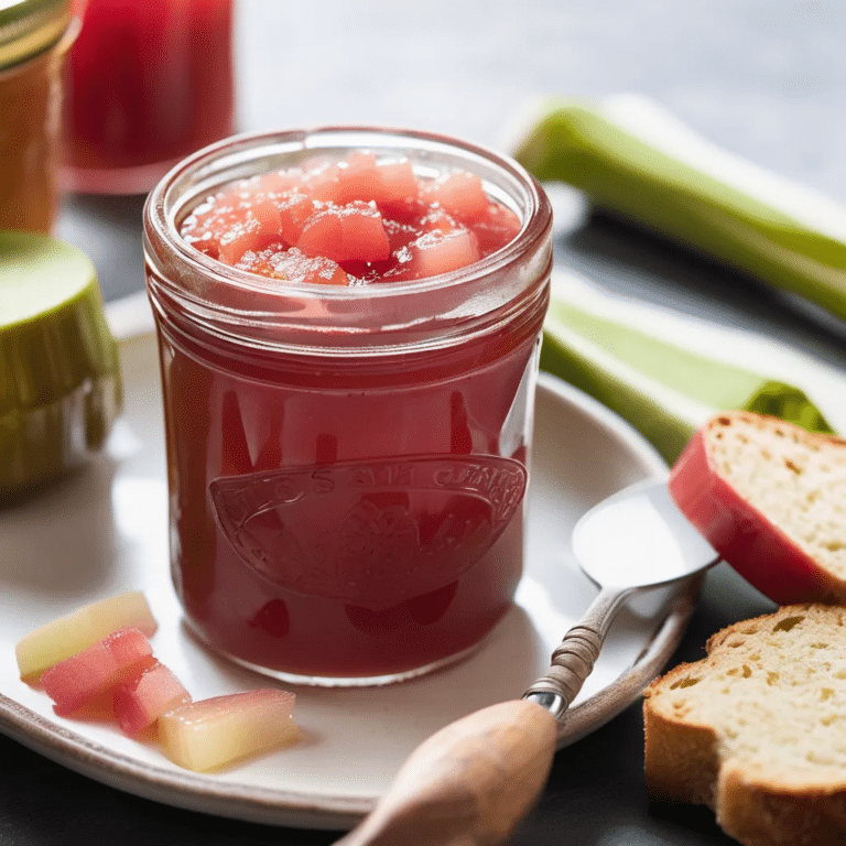 Rhubarb And Ginger Jam