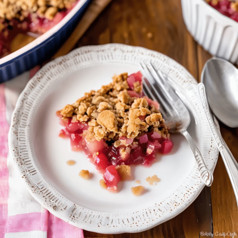 Rhubarb Crisp