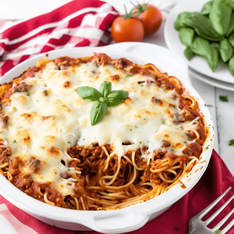 Rich Baked Spaghetti