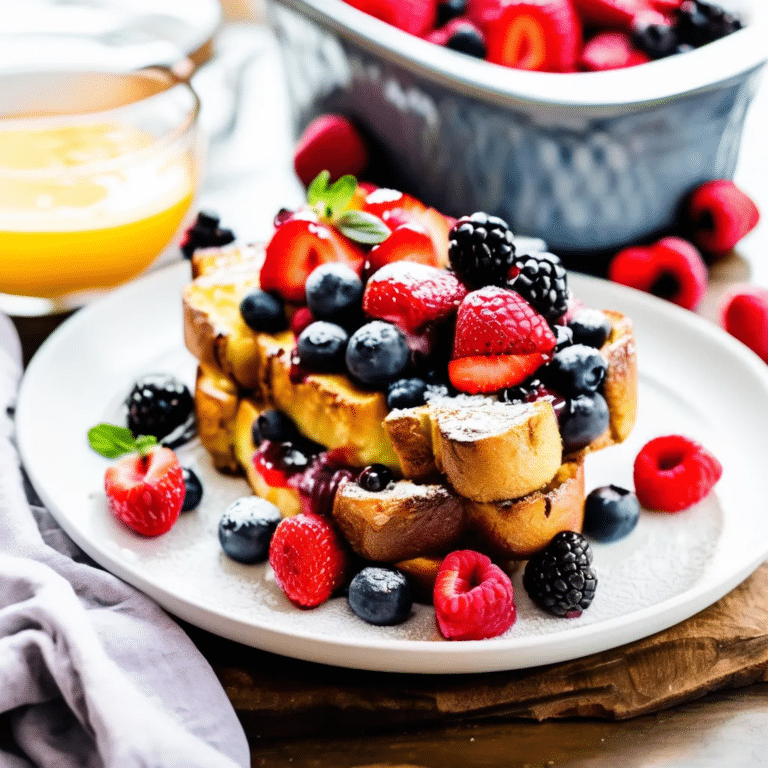 Ricotta Berry French Toast Casserole