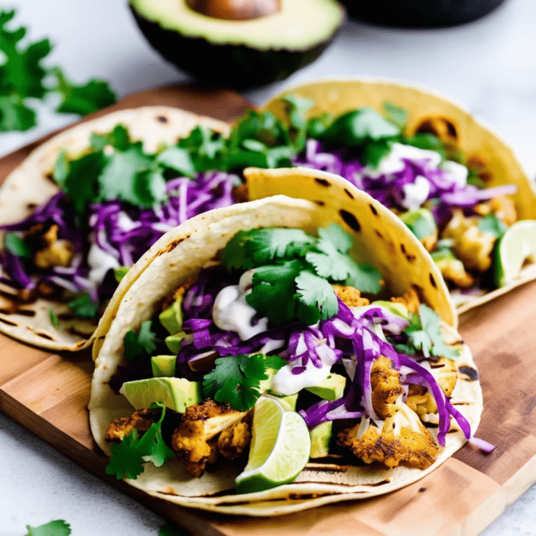 Roasted Cauliflower Tacos