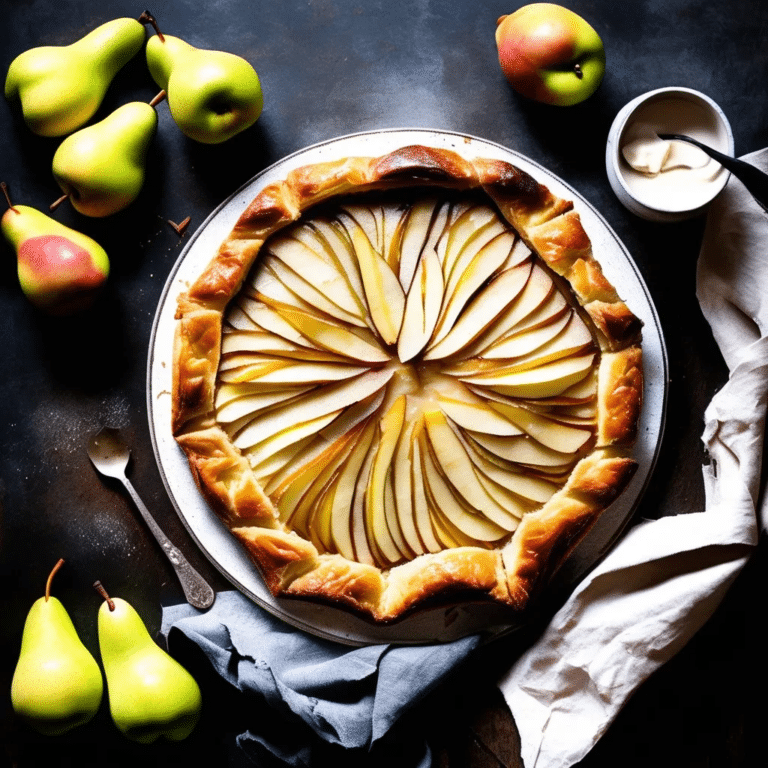 Rustic Pear Tart
