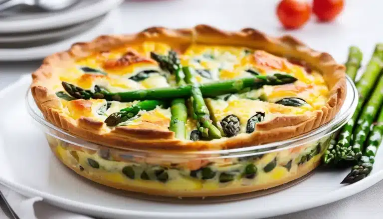 SALMON AND ASPARAGUS QUICHE
