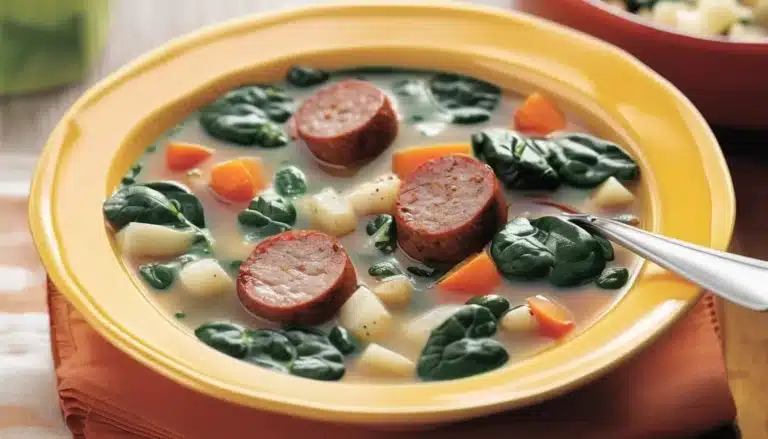 SAUSAGE AND SPINACH SOUP