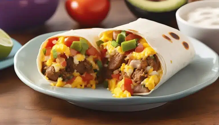 SAUSAGE BREAKFAST BURRITOS