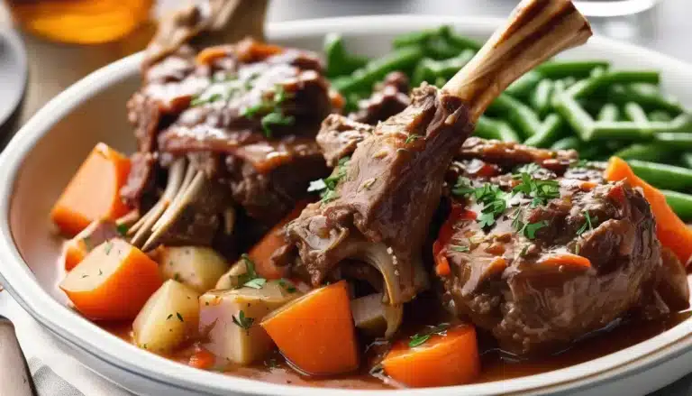 SLOW COOKED LAMB SHANKS