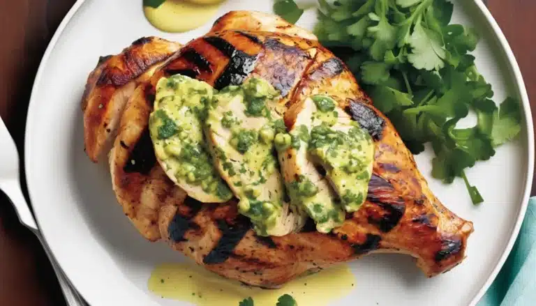 SPICED GRILLED CHICKEN WITH CILANTRO BUTTER