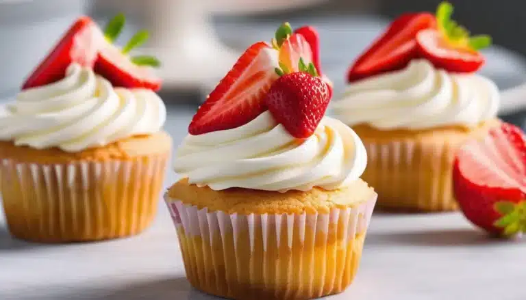 STRAWBERRY CHEESECAKE CUPCAKES
