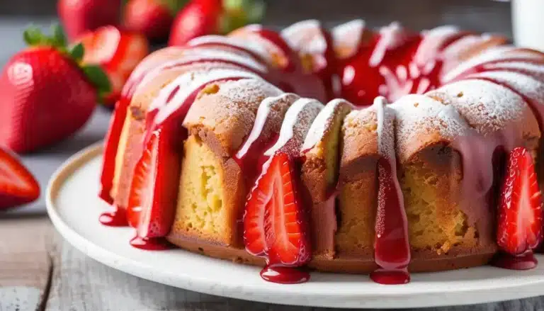 STRAWBERRY POUND CAKE