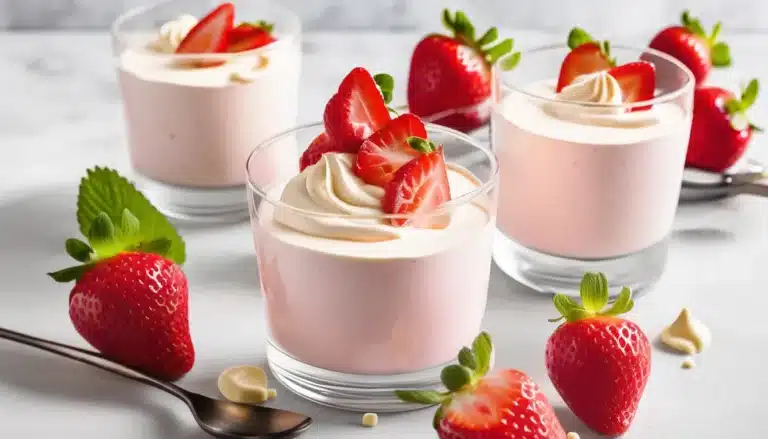 STRAWBERRY WHITE CHOCOLATE MOUSSE
