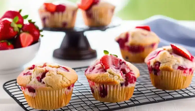 STRAWBERRY YOGURT MUFFINS