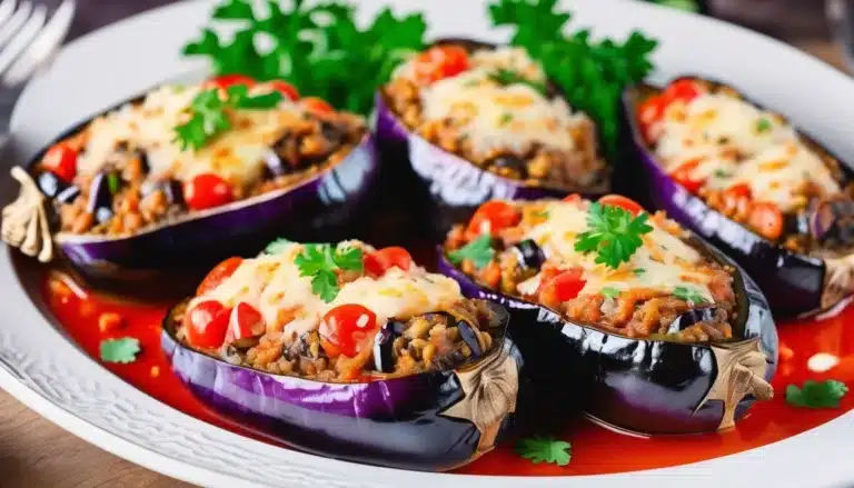 STUFFED AUBERGINES
