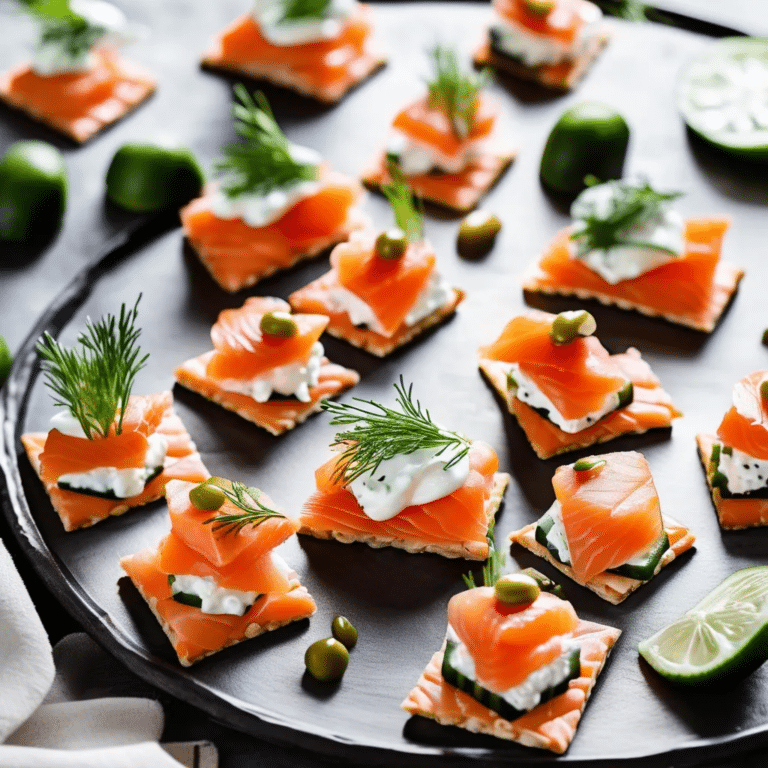 Salmon Canapes
