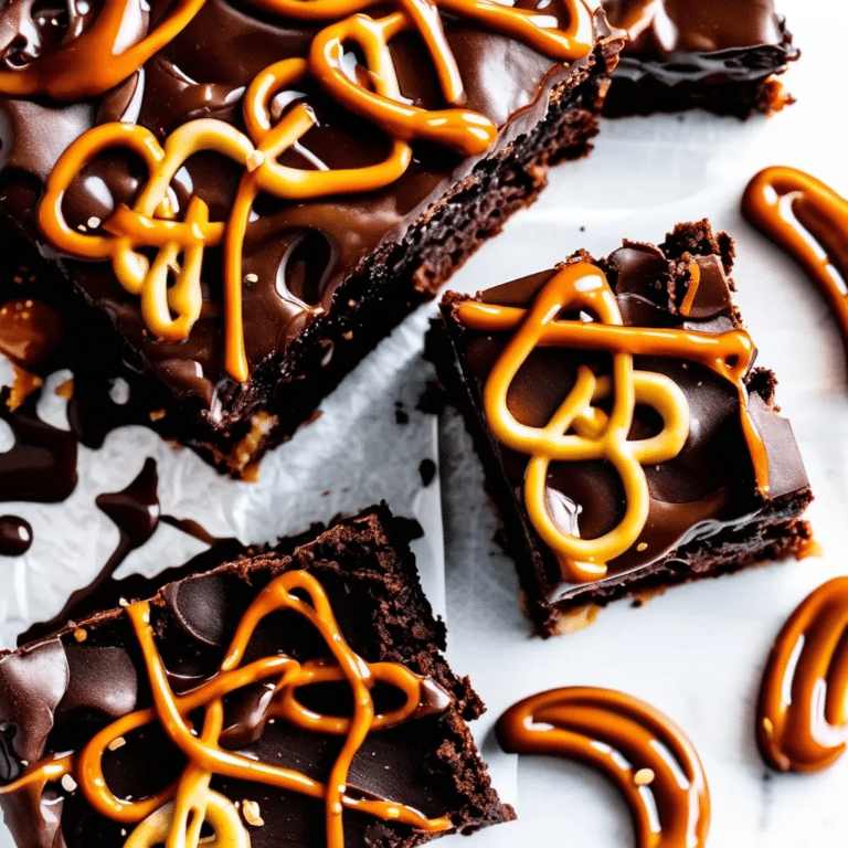 Salted Caramel Pretzel Brownies