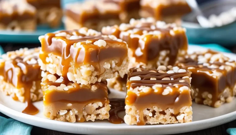 Salted Caramel Rice Krispie Treats