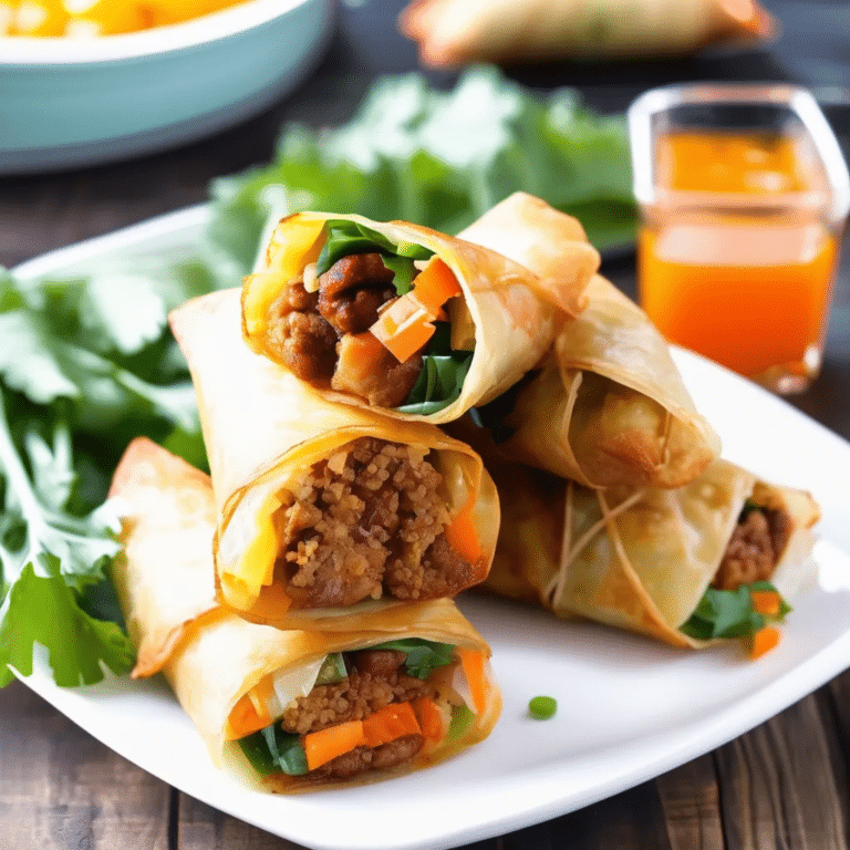 Sausage Egg Rolls
