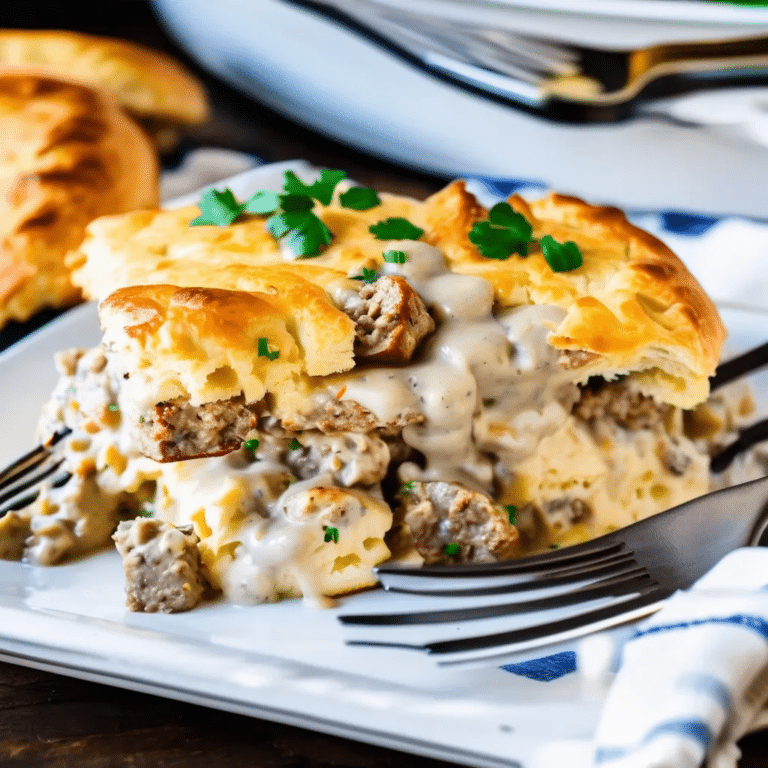 Sausage Gravy Casserole
