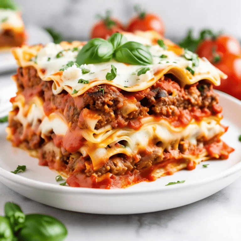 Sausage Lasagna