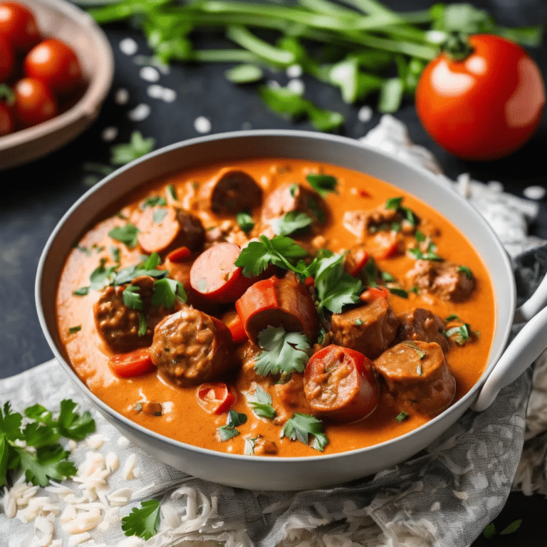 Sausage-Tomato Coconut Curry