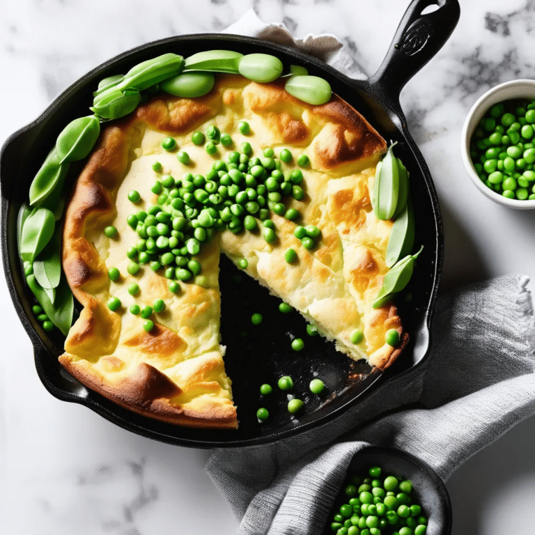 Savory Dutch Baby With Boursin And Peas